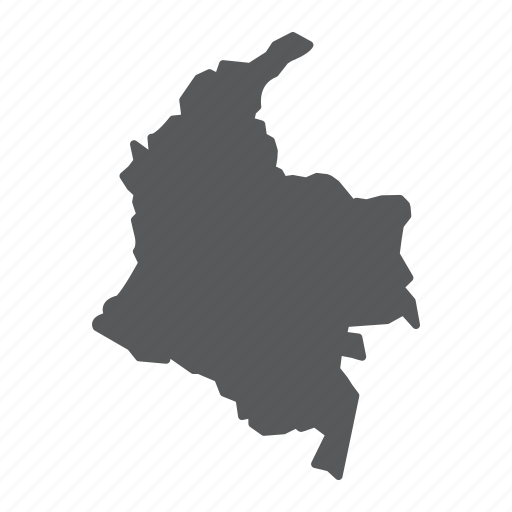 Colombia, columbia, map, country, travel, geography, contour icon - Download on Iconfinder
