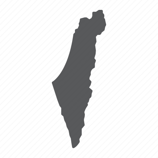 Israel, map, country, travel, geography, contour icon - Download on Iconfinder