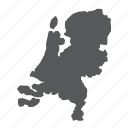 map, netherlands, netherland, country, travel, geography, contour