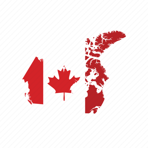 Canada, flag, map, world icon - Download on Iconfinder