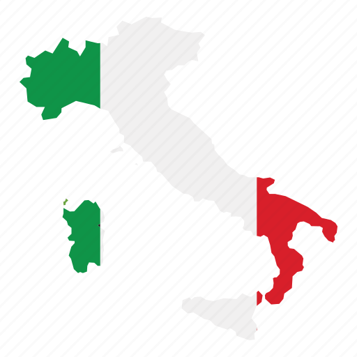 Flag, italy, map, world icon - Download on Iconfinder