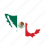 flag, map, mexico, world 