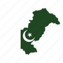 flag, map, pakistan, world