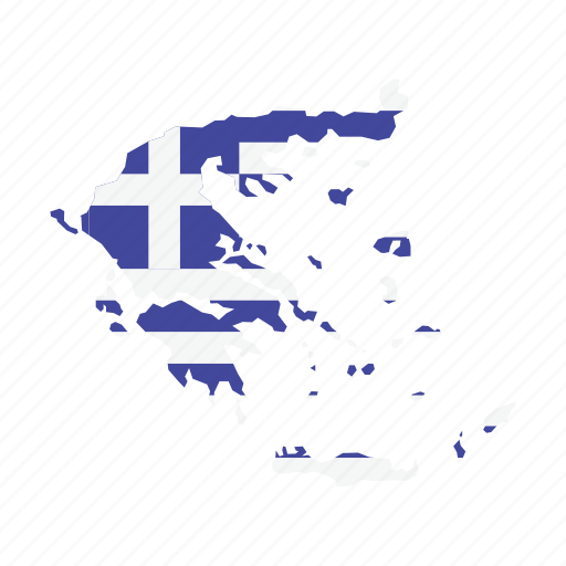 Flag, greece, map, world icon - Download on Iconfinder