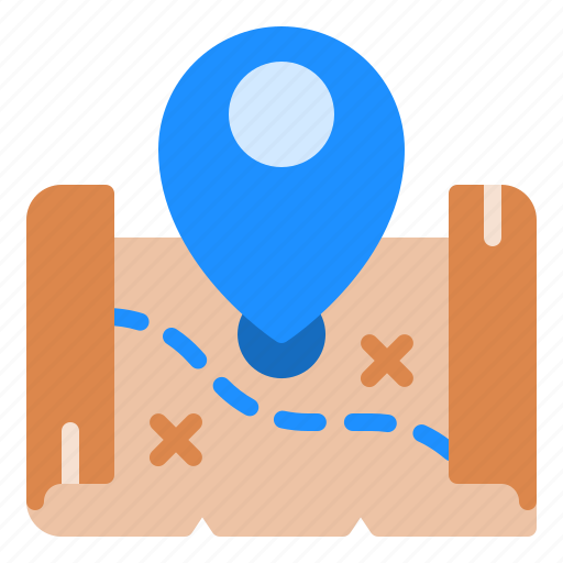 Location, map, pin, pirate, treasure icon - Download on Iconfinder