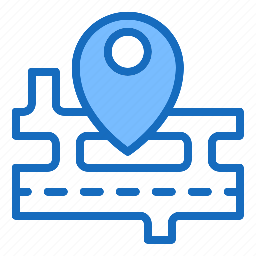 Gps, location, map, pin, road icon - Download on Iconfinder
