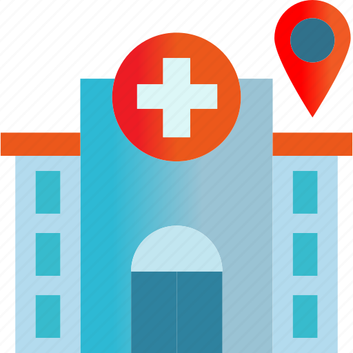 Hospital location, hospital nearby, map navigation, clinic location, hospital direction, location, hospital icon - Download on Iconfinder
