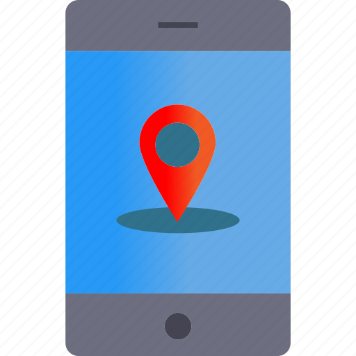Mobile gps, mobile navigation, location application, direction, geolocation, map, location icon - Download on Iconfinder