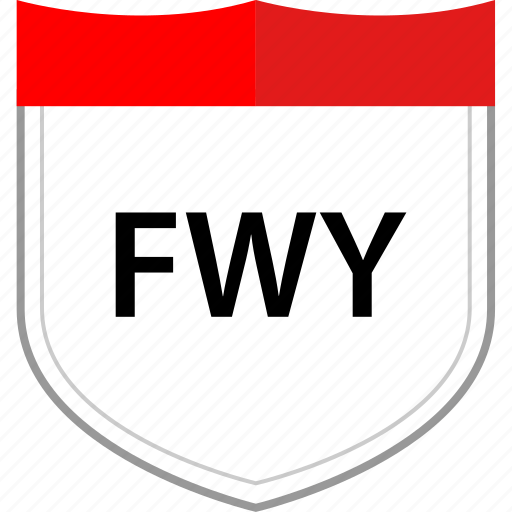 Fwy, road, sign icon - Download on Iconfinder on Iconfinder