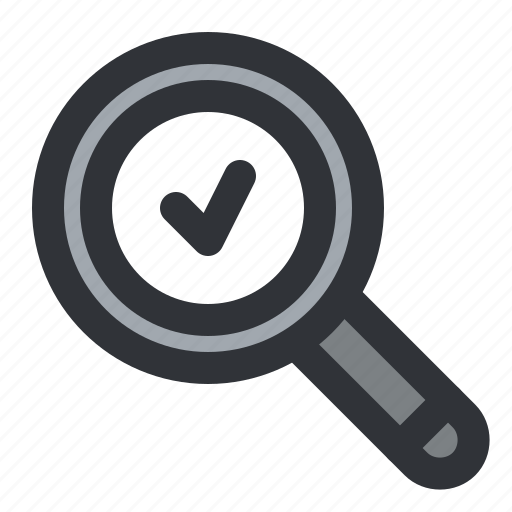 Check, find, search, verified, magnifier icon - Download on Iconfinder