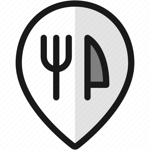 Pin, restaurant, style icon - Download on Iconfinder