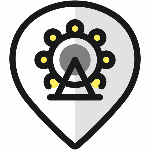 Pin, adventure, park, style icon - Download on Iconfinder