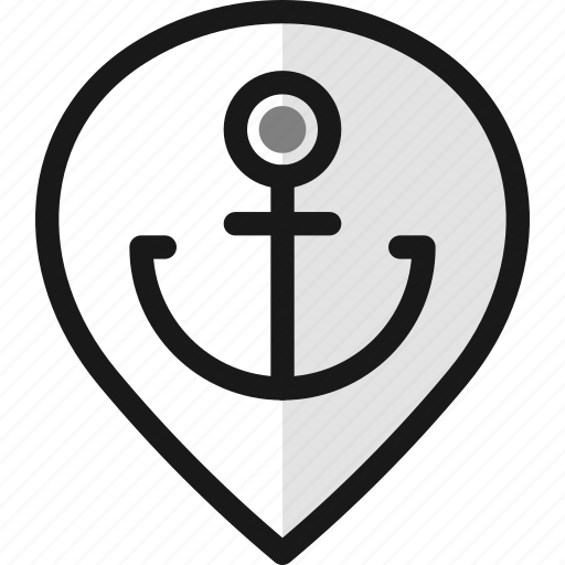 Pin, anchor, style icon - Download on Iconfinder