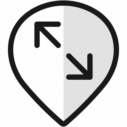 Pin, diagonal, style, arrow icon - Download on Iconfinder
