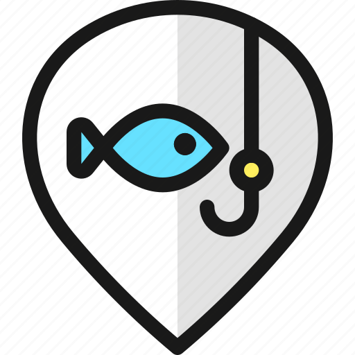 Pin, fishing, style icon - Download on Iconfinder