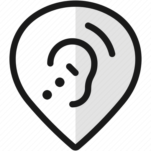 Hearing, pin, style, aid icon - Download on Iconfinder