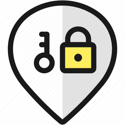 Pin, style, lock, key icon - Download on Iconfinder