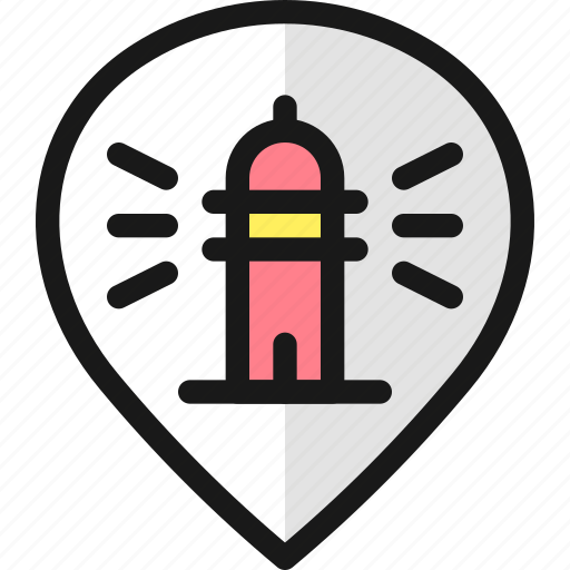 Pin, style, lighthouse icon - Download on Iconfinder