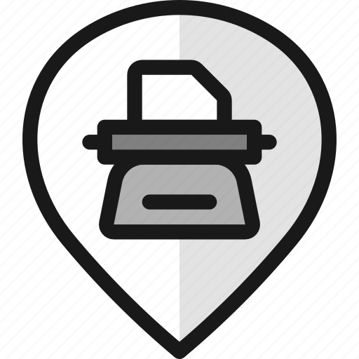 Pin, printer, style icon - Download on Iconfinder