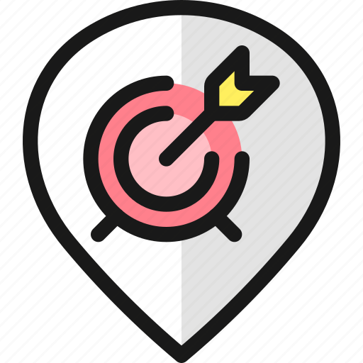 Pin, target, style, arrow icon - Download on Iconfinder
