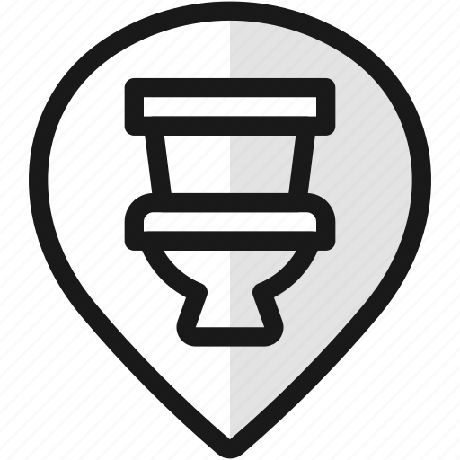 Pin, style, toilet icon - Download on Iconfinder