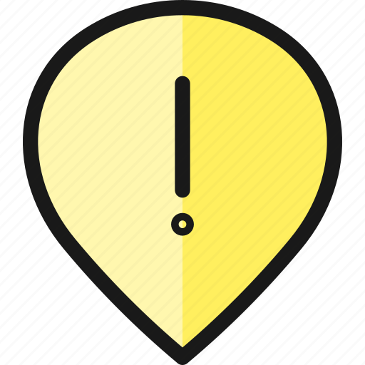 Pin, warning, style icon - Download on Iconfinder