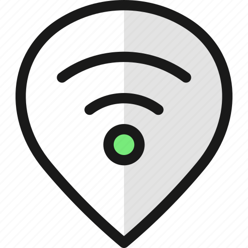 Pin, wifi, style icon - Download on Iconfinder on Iconfinder