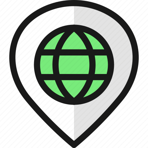 Pin, style, world icon - Download on Iconfinder