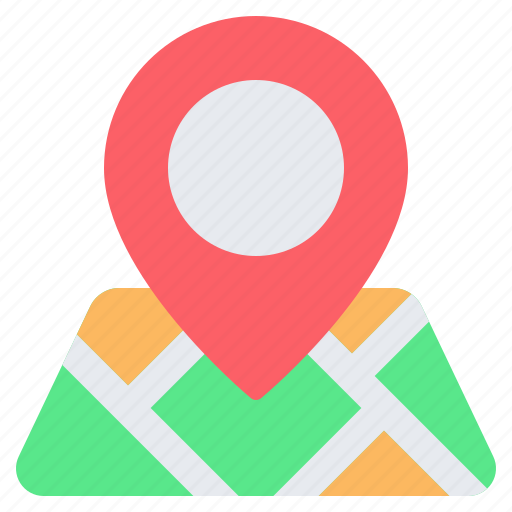 Location, map, pin, placeholder, gps, street map, pointer icon - Download on Iconfinder