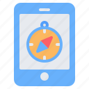 compass, mobile, smartphone, gps, navigation, map, mobile app