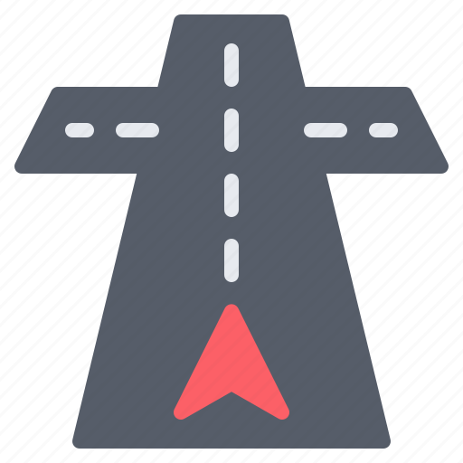 Intersection, crossing, road, street, navigation, navigator, route icon - Download on Iconfinder