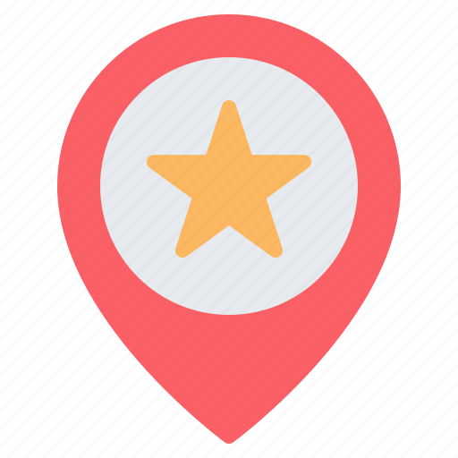 Favourite, favorite, location, pin, placeholder, star, map icon - Download on Iconfinder