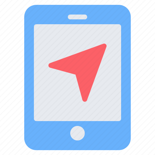 Navigation, navigator, gps, mobile, map, smartphone, arrow icon - Download on Iconfinder
