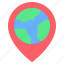 placeholder, pin, globe, earth, world map, location, map 