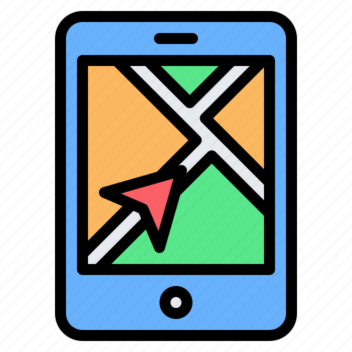 Navigation, map, location, gps, mobile, street map, navigator icon - Download on Iconfinder