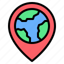 placeholder, pin, globe, earth, world map, location, map