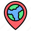 placeholder, pin, globe, earth, world map, location, map 