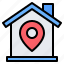 home, house, building, location, placeholder, pin, real estate 