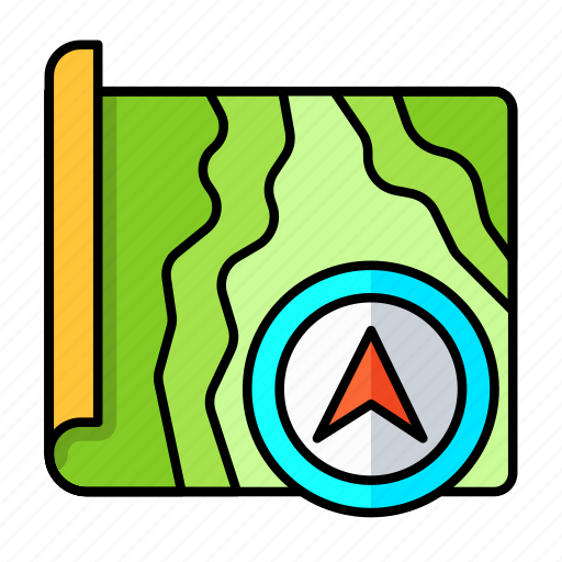 Paper, place, navigation, direction, gps, map, location icon - Download on Iconfinder