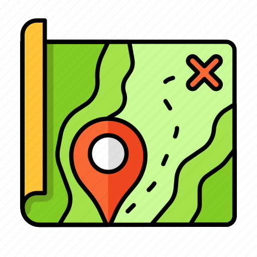 Pin, map direction, pin map, paper map, gps, map, location icon - Download on Iconfinder