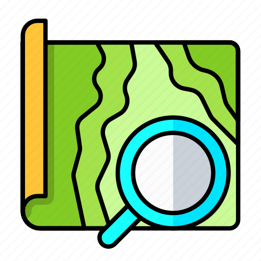 Paper, navigation, search, gps, road, map, location icon - Download on Iconfinder