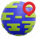 globe, placeholder, pin, earth, world, grid, location, maps, 3d 