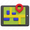 navigation, navigator, tablet, way, ui, electronics, gps, maps, location, 3d 