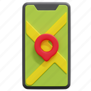 phone, mobile, placeholder, smartphone, touch, screen, electronics, maps, location, 3d 