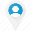 location, map, navigation, pin, user