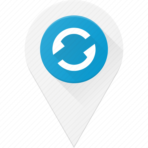 Geolocation, location, map, pin, refresh, reload icon - Download on Iconfinder