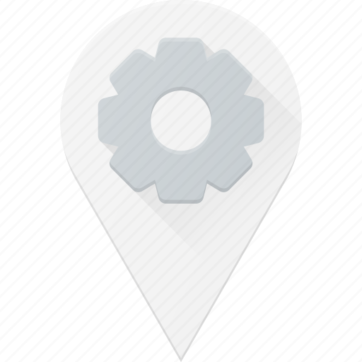 Geolocation, location, map, pin, settings icon - Download on Iconfinder