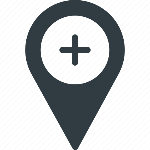 Add, geolocation, location, map, pin icon - Download on Iconfinder