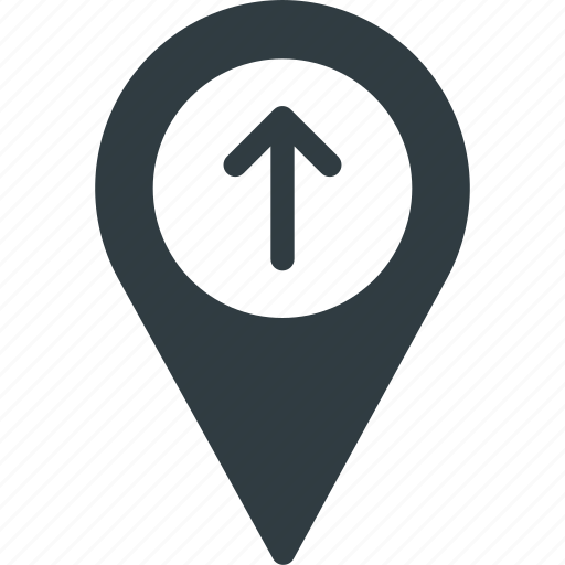 Geolocation, location, map, pin, up icon - Download on Iconfinder