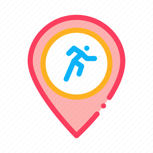 Athlete, geolocation, marathon, runner icon - Download on Iconfinder